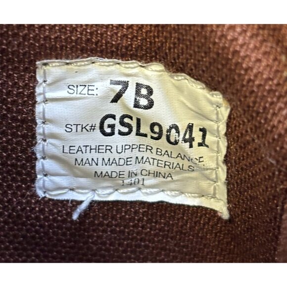 Justin Western Boots Brown Leather Size 7 - Picture 10 of 11